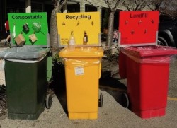 Waste sign from Matakana Market