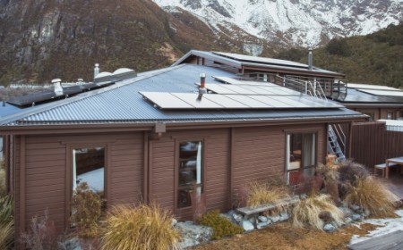 YHA Aoraki Mt Cook solar panels