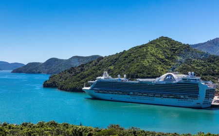 Emerald Princess in Picton NZ 21 Nov 2016