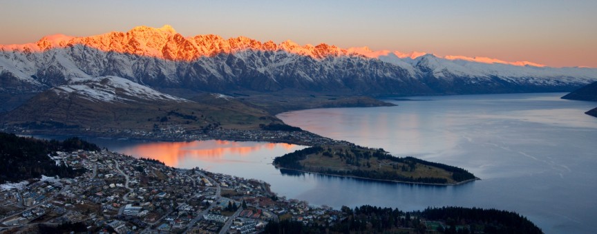 Queenstown sunset winter