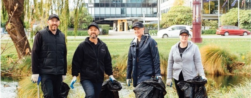 The George staff on the cleaning beat